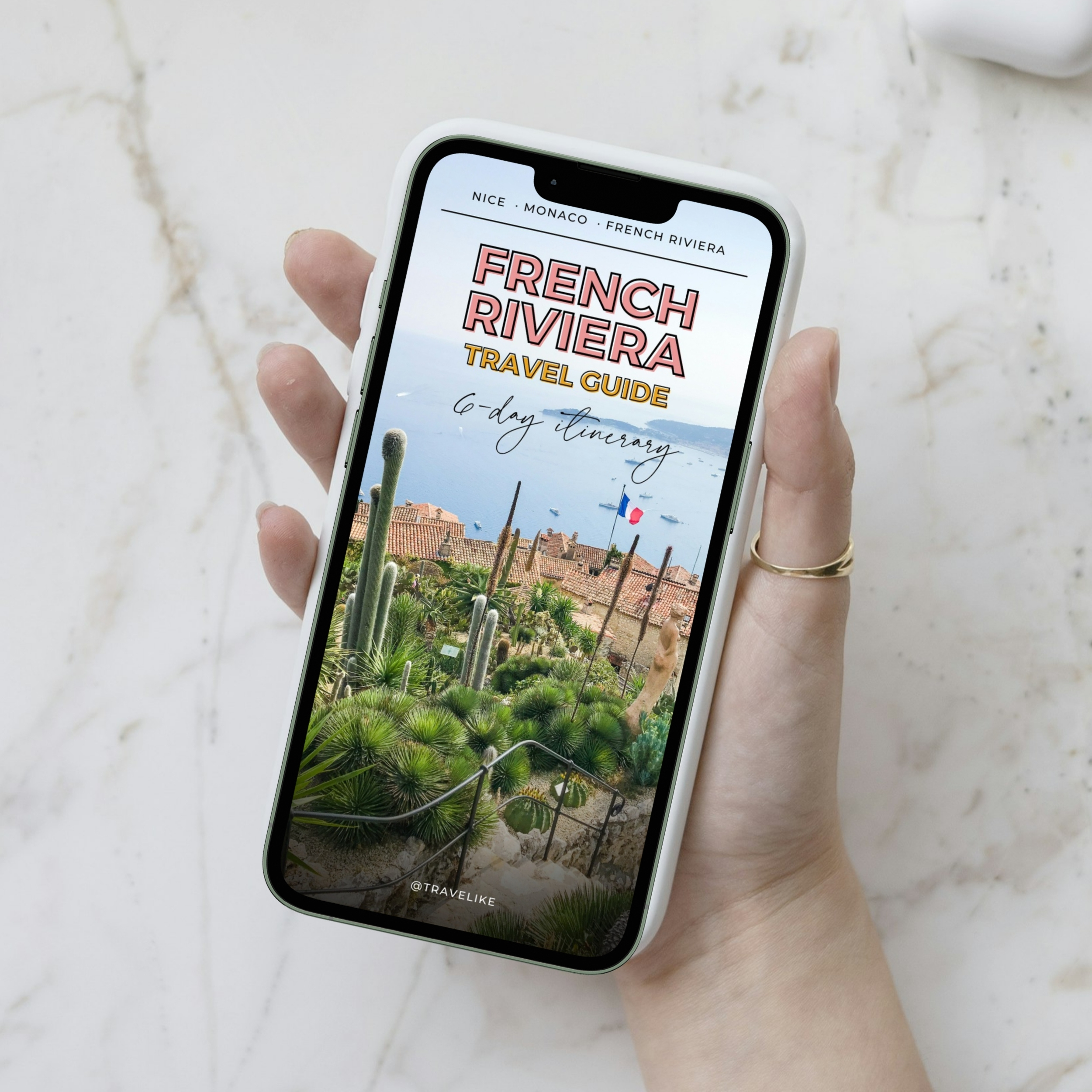 The French Riviera in 6 Days – Mobile Travel Guide + Interactive Map with 130+ pins